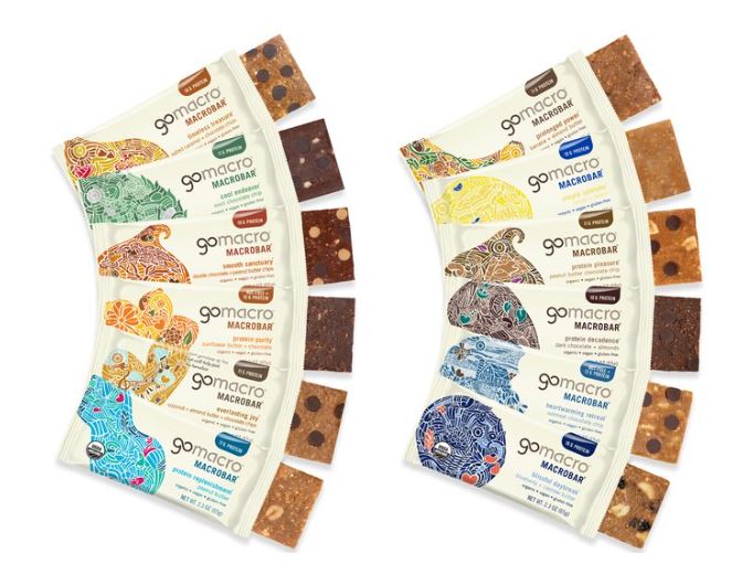 GoMacro Indulge in Protein-Packed Flavors Like Coconut, Cashew Caramel, Peanut Butter & More 12 pack Variety